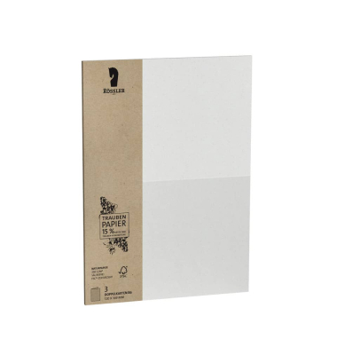 Briefkarten 1144072640 240g Naturpapier/s&auml;urefrei grape Traubenpapier/15% Reste der Traubenverarbeitung