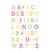 Sticker Neon Colourful