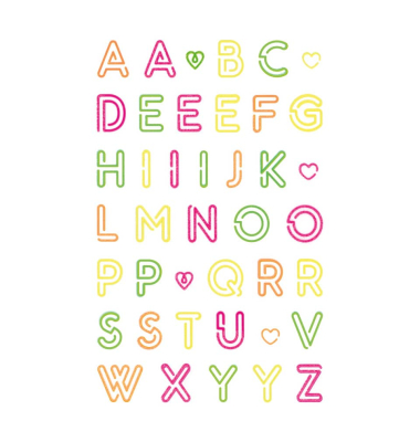 Sticker Neon Colourful