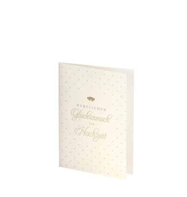 Gl&uuml;ckwunschkarten 1190197196 DIN B6  Hoch doppelt Text: Herzlichen Gl&uuml;ckwunsch zur Hochzeit