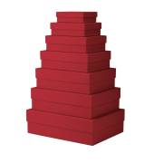 Geschenkkarton Boxline rot