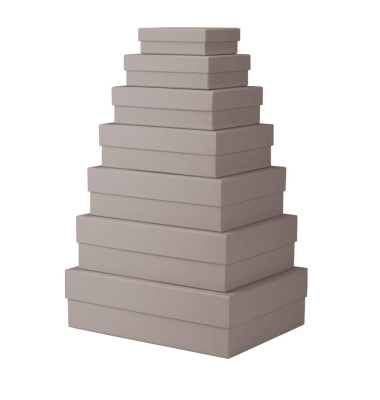 Geschenkkarton Boxline taupe