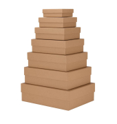 Geschenkkarton Boxline kraft