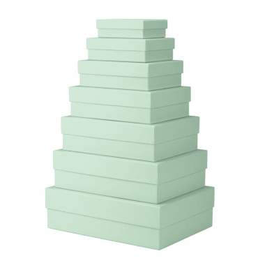 Geschenkkarton Boxline mint