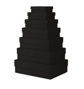 Geschenkkarton Boxline schwarz