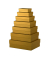 Geschenkkarton Boxline  gold