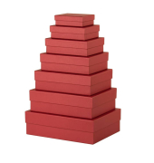 Geschenkkarton Boxline  granat