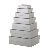 Geschenkkarton Boxline  silber