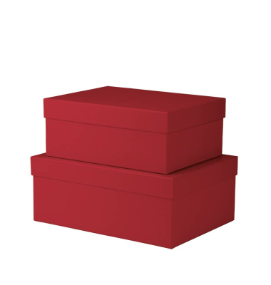 Geschenkkarton Boxline rot