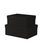 Geschenkkarton Boxline schwarz