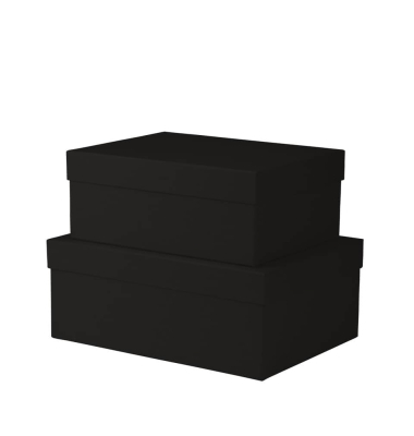 Geschenkkarton Boxline schwarz