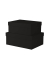 Geschenkkarton Boxline schwarz