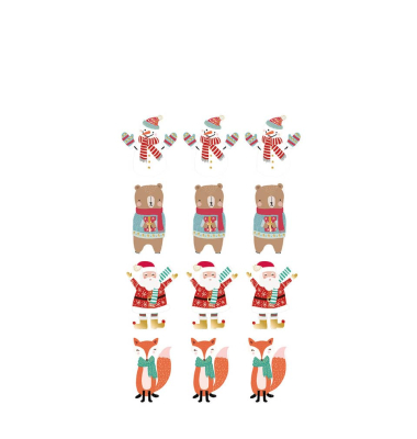 Weihnachtsetikett