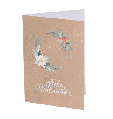 Weihnachtlicher  Briefkarte Merry