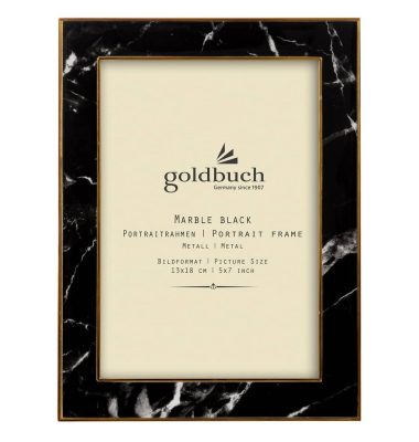 Bilderrahmen Marble schwarz