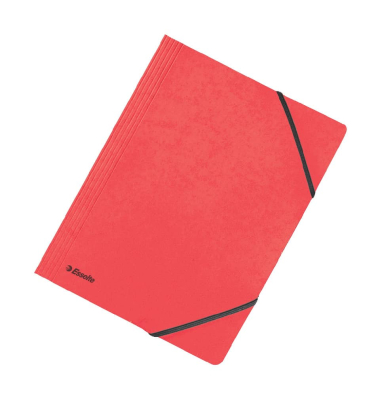 Eckspannmappe 44204 rot Karton 390g