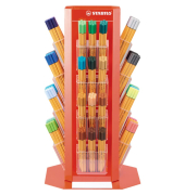 Fineliner point 88, 88/480-01, orange, wei&szlig;e Streifen (Schreibfarbe: 55-farbig sortiert), 0,4mm