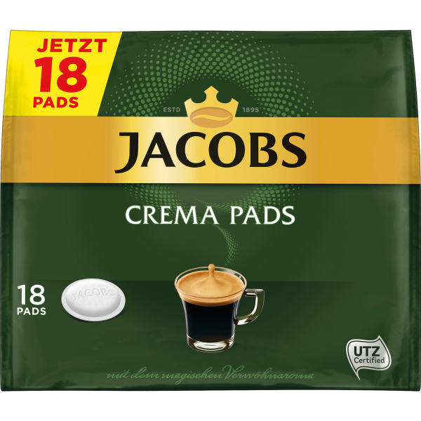 Jacobs Kaffeepads Krönung 4056760, 18 Stück, Pads im Portionsbeutel 8711000851906 Jacobs 18 Stück