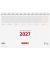Schreibtischquerkalender 1070212106, 1 Woche / 1 Seite, 29x20cm (BxH) (quer), 2027