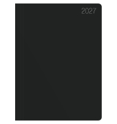 Taschenkalender 660-1020, 660, schwarz, 1 Woche / 2 Seiten, 8,3x10,7cm (A7), 2027