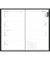 Taschenkalender 560-1020, schwarz, 1 Woche / 2 Seiten, 9,5x16cm (A6)