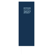Buchkalender 801-0021, Vormerker, anthrazit, 2 Tage / 1 Seite, 10,4x29,6cm, 2027