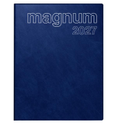 Buchkalender 7027042385, magnum, blau, 1 Woche / 2 Seiten, 18,3x24cm (ca. A5), 2027