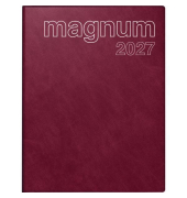 Buchkalender 7027042295, magnum, rot, 1 Woche / 2 Seiten, 18,3x24cm (ca. A5), 2027