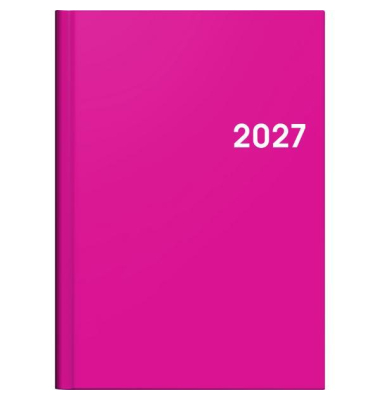 Buchkalender 1079661055, Modell 796, coral, 1 Woche / 2 Seiten, 14,8x20,8cm (A5), 2027