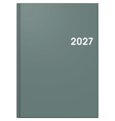 Buchkalender 1079561635, Modell 795, grau, 1 Tag / 1 Seite, 14,5x20,6cm (A5), 2027
