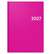 Buchkalender 1079561645, Modell 795, pink, 1 Tag / 1 Seite, 14,5x20,6cm (A5), 2027