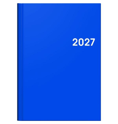 Buchkalender 1079661035, Modell 796, blau, 1 Woche / 2 Seiten, 14,8x20,5cm (A5), 2027