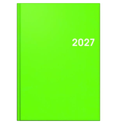 Buchkalender 1079561535, Modell 795, gr&uuml;n, 1 Tag / 1 Seite, 14,5x20,6cm (A5), 2027