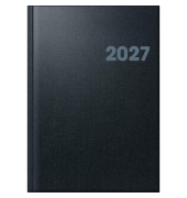 Buchkalender 1076361905, Modell 763, schwarz, 1 Woche / 2 Seiten, 21x29cm (A4), 2027