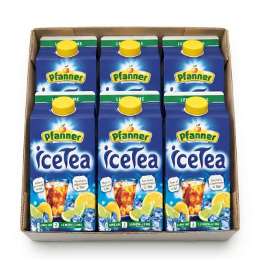 Eistee IceTea 1151, Lemone-Lime, 6x 2 Liter Tetrapack
