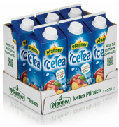 Eistee IceTea 55314, Pfirsich, 8x 750 ml Tetrapack