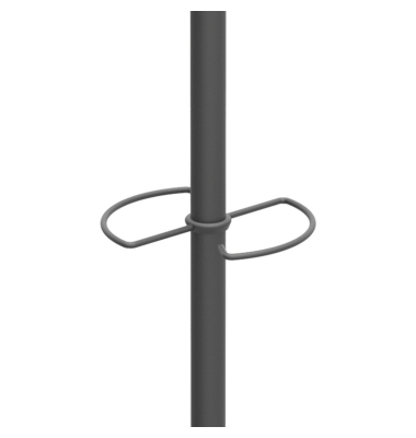 Garderobenst&auml;nder Music 6+3Haken 175cm sw
