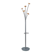 Garderobenst&auml;nder Festival 5Haken 187cm gr/hbr