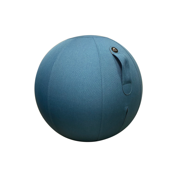 Alba Ergoball Ergonomischer Sitzball Stoff Blau 120 kg MHBALL B 65 mm x 65 mm