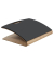 MHFEET 2in1 Ergo Footrest Holzschwarz