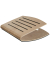 MHFEET 2in1 Ergo Footrest Holzschwarz