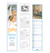 Streifenkalender 103602, Paulines K&uuml;chenplaner, Pauls K&uuml;chenplaner, 1 Monat / 1 Seite, 11,3x49,5cm, 2027