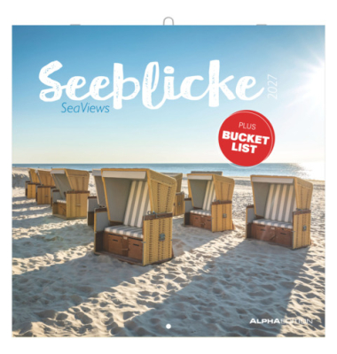 Bildkalender 103564, Seeblick, 1 Monat / 1 Seite, 30x60cm (30x60cm), 2025