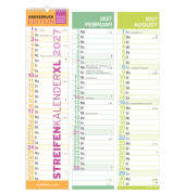 Streifenkalender 103597, ohne, 1 Monat / 1 Seite, 11,3x49,5cm, 2027
