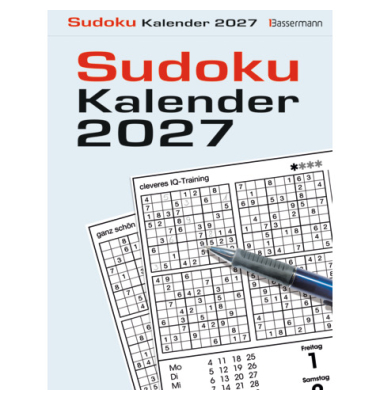 Tagesabrei&szlig;kalender 4533, Sudoku, 1 Tag / 1 Seite, 16,5x22cm, 2027