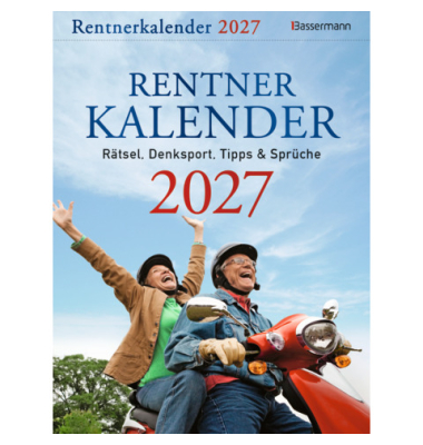 Tagesabrei&szlig;kalender 4529, Rentner, 1 Tag / 1 Seite, 16,5x22cm, 2027