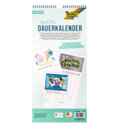 Bastelkalender 23602, 1 Monat / 1 Seite, 5 Spalten, 23x49cm, Jahresunabh&auml;ngig
