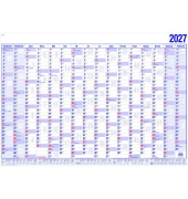 Plakatkalender 17000V, 16 Monate / 1 Seite, 98,5x60cm (A1 quer), 2027