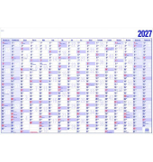 Plakatkalender 19000, 16 Monate / 1 Seite, 42x29,7cm (A3 quer), 2027