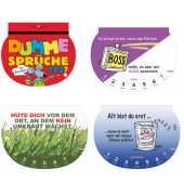 Bildkalender 1302, Dumme Spr&uuml;che, 1 Woche / 1 Seite, 28,7x21cm (oval), 2027